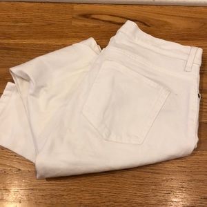 Everlane high rise white jeans